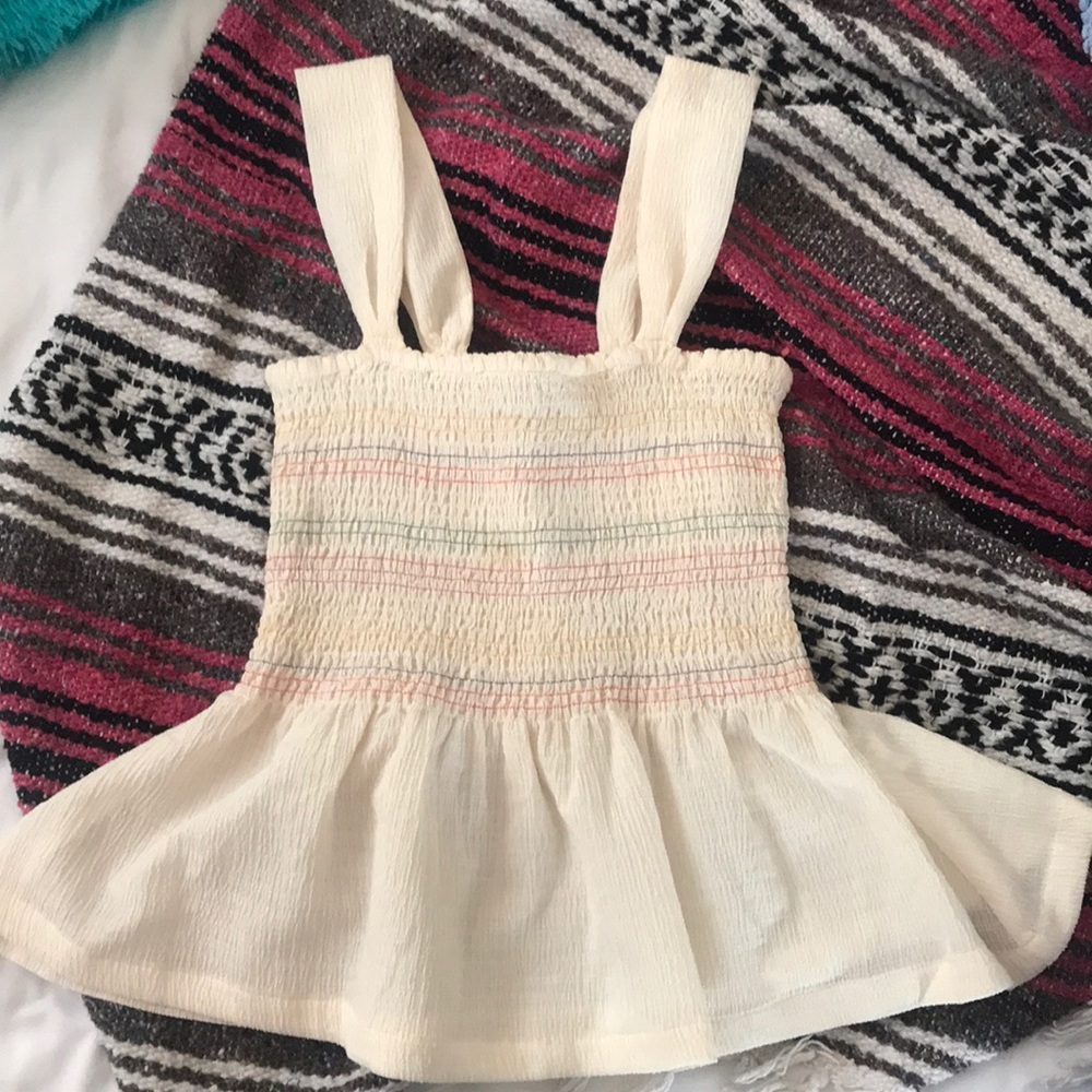 cream tank top (read description for flaw)
